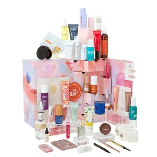 Of all the beauty advent calendars on the market, you can guarantee that the cult beauty one (pictured here with its contents on display) will impress