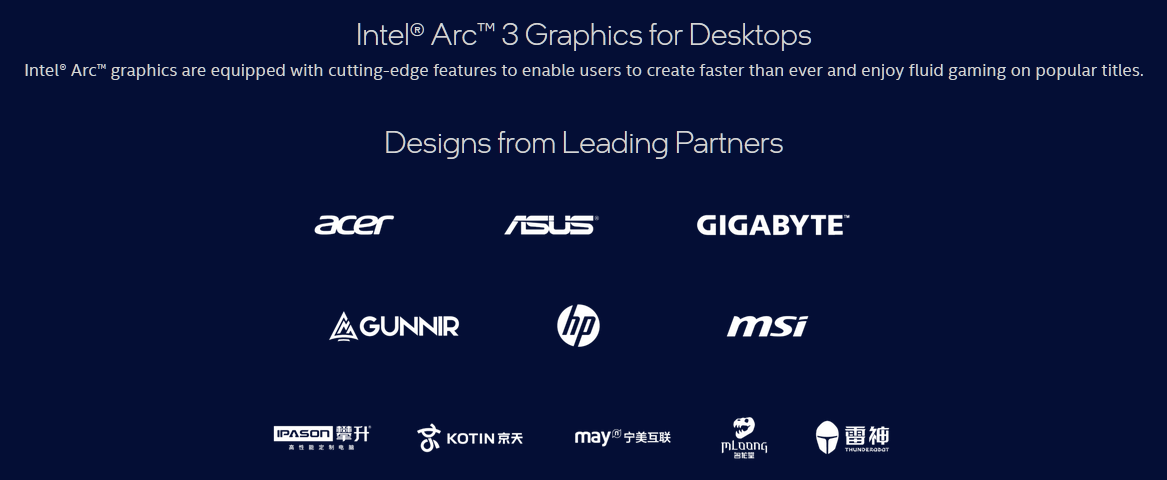 Intel Arc A380 desktop graphics card