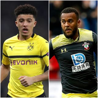 Jadon Sancho and Ryan Bertrand