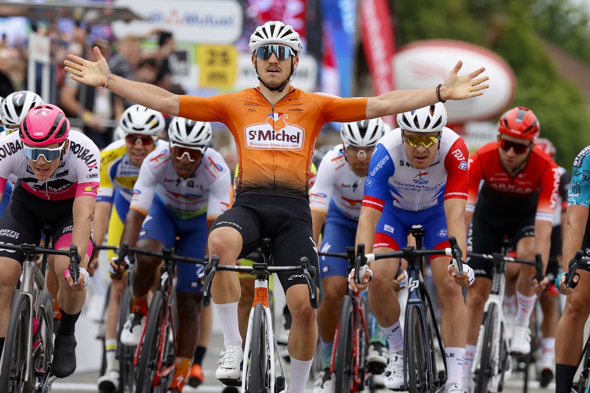 Jason Tesson (Team St Michel-Auber 93) wins stage 1 of Boucles de lay Mayenne