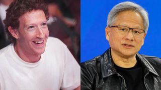 Mark Zuckerberg and Jensen Huang - two separate images