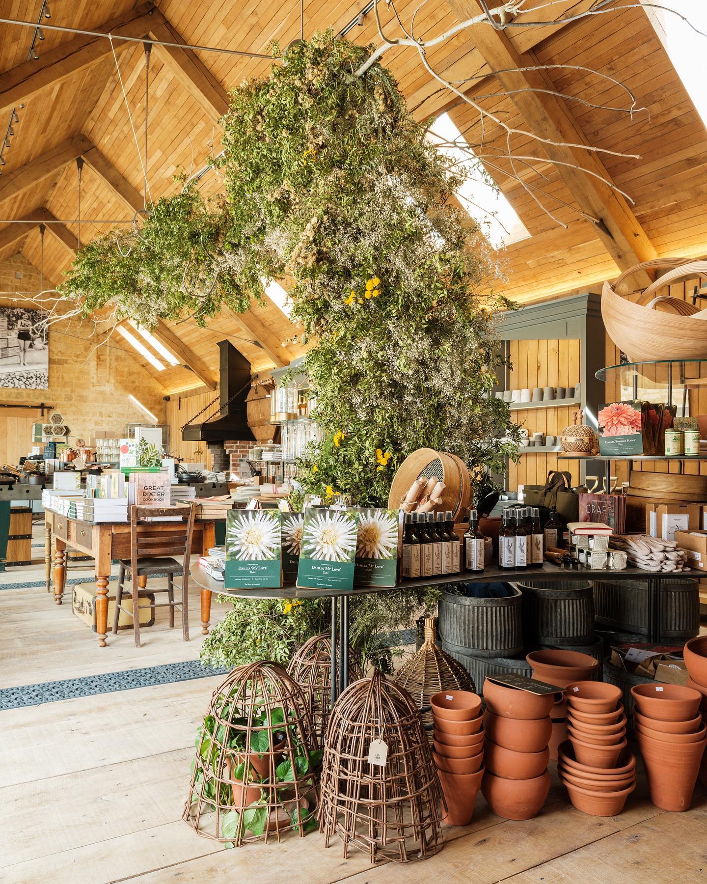 A rustic hotel gift shop.