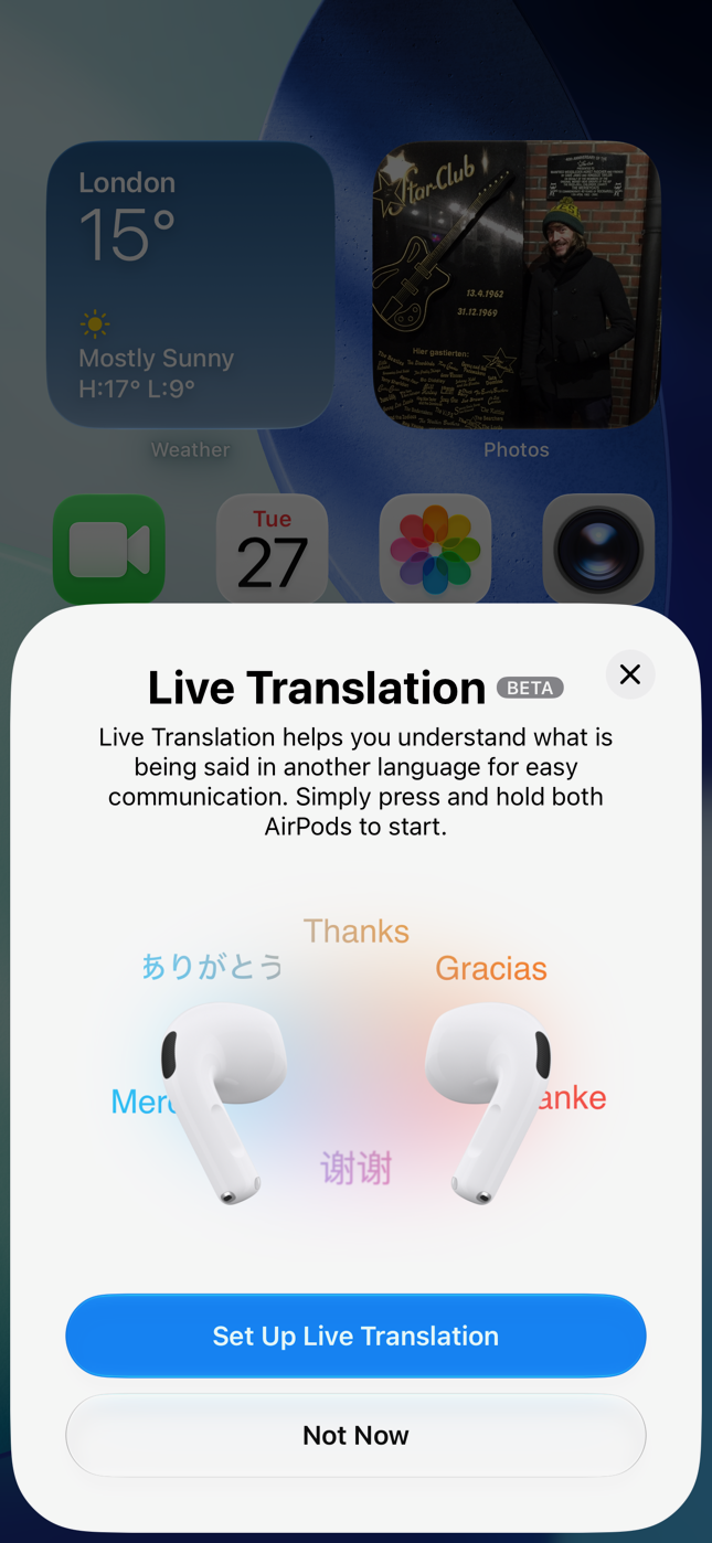 AirPods 5 with Wireless Charging, screengrabs using an iPhone 15 Pro running iOS 27.2