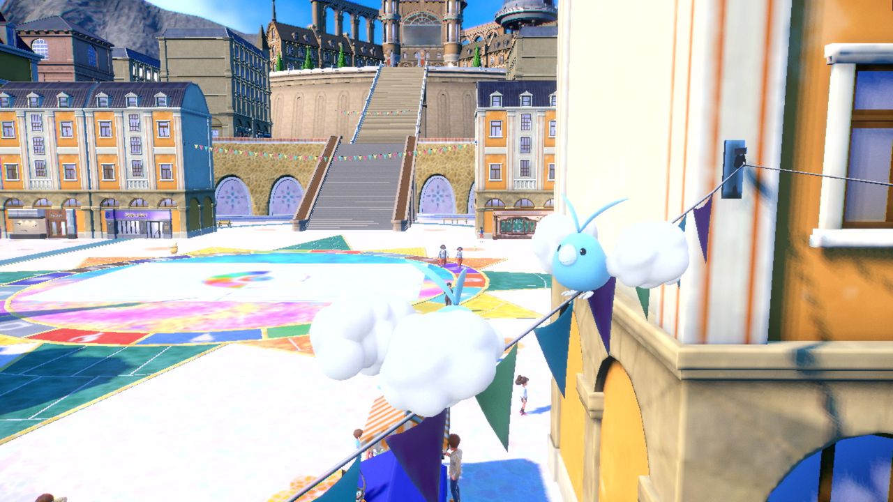 Official screeshots of environments from Pokemon Scarlet and Violet
