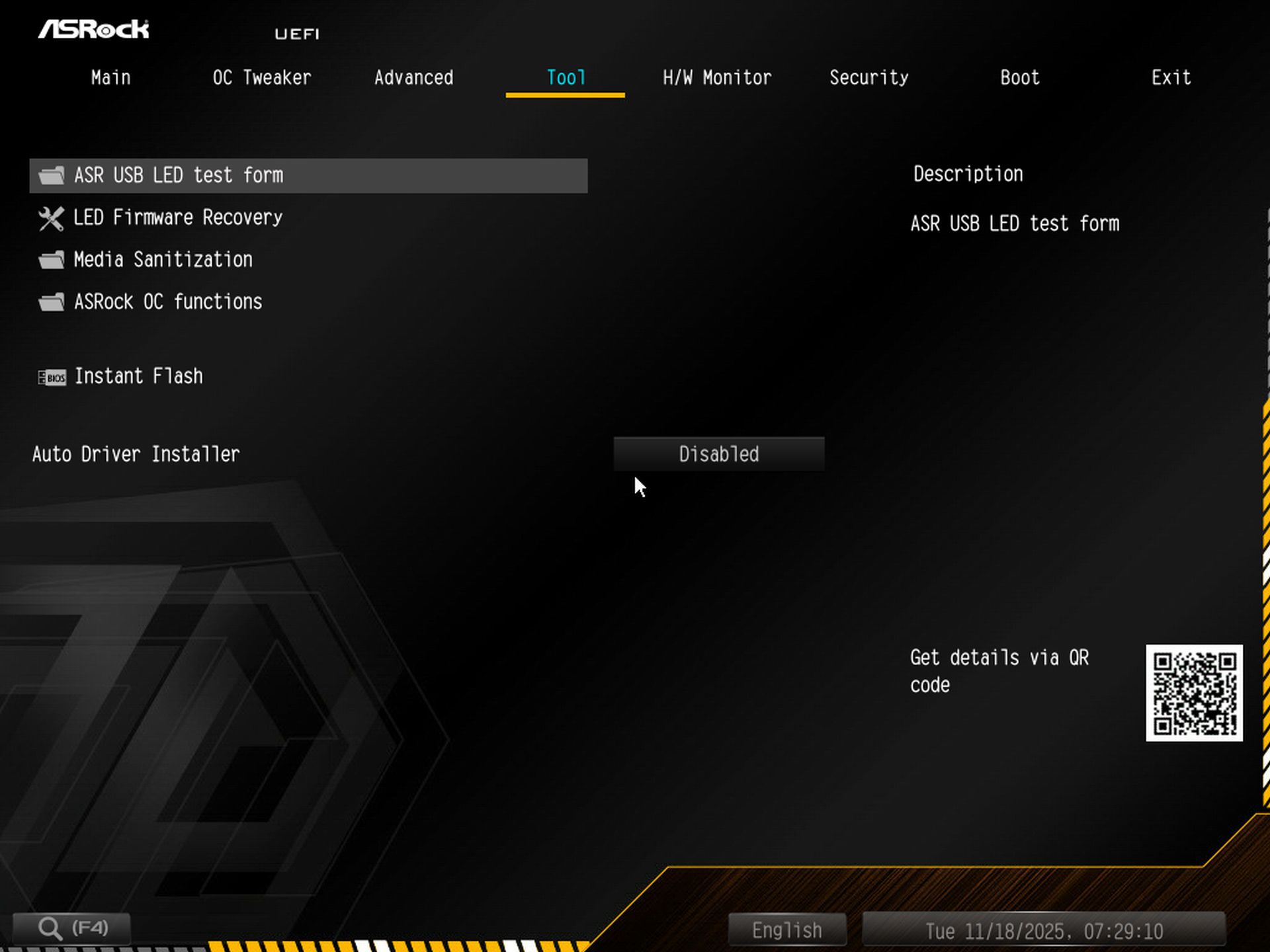 ASRock X870E Taichi OCF - BIOS