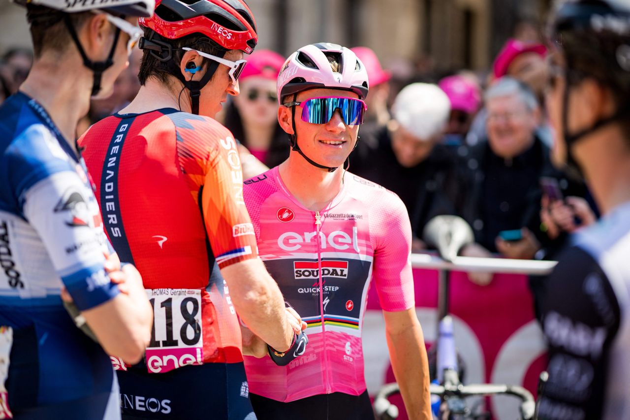 Geraint Thomas and Remco Evenepoel