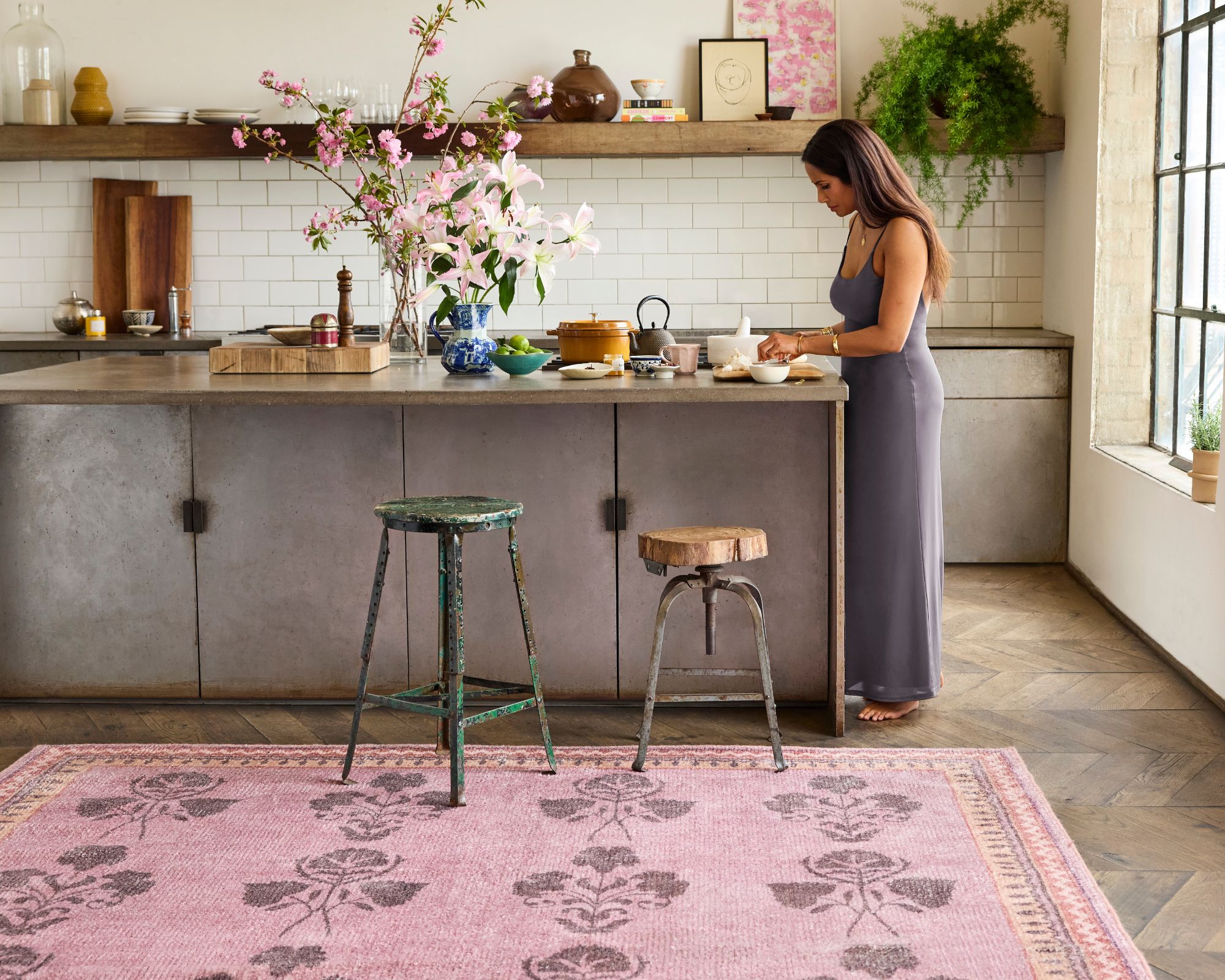 padma lakshmi's collection for Rugs USA