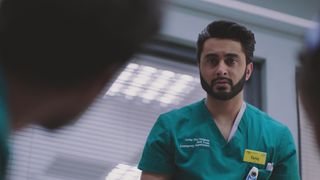 Tariq in shock after he puts a patient in danger.