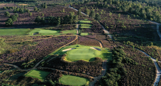 Hankley Common Golf Club 7th hole pictured from above