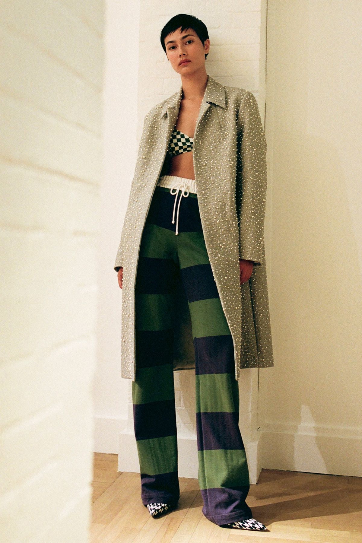 DRIES VAN NOTEN Pichas Striped Drawstring Pants