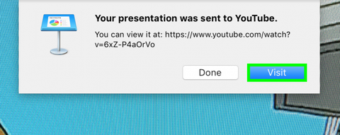 how to upload a keynote presentation to youtube