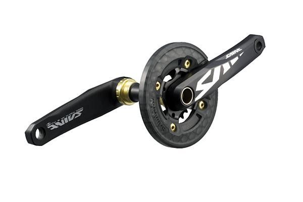 The new two-chainring cranks feature a versatile 36/22T gear range.