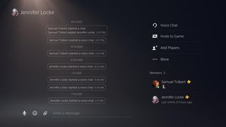 Ps5 Messages Screen