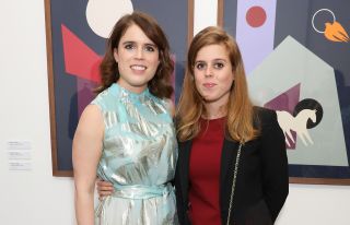 Princess Eugenie of York and HRH Princess Beatrice of York at the Animal Ball Art Show Private Viewing