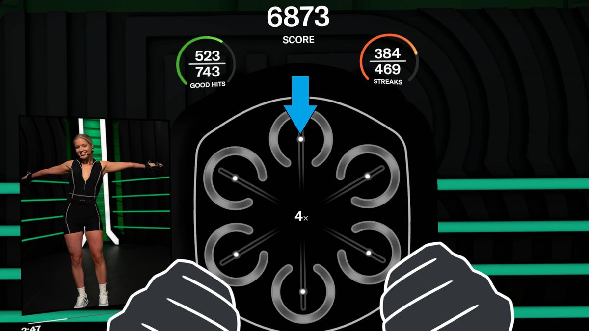 Once the LED orb reaches the center, it&rsquo;s your cue to punch