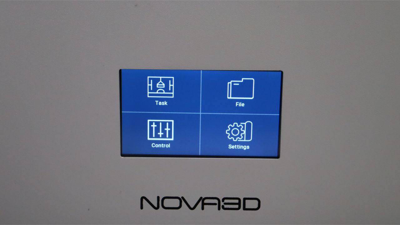 Nova3D Whale3 SE 3D printer-menu screen