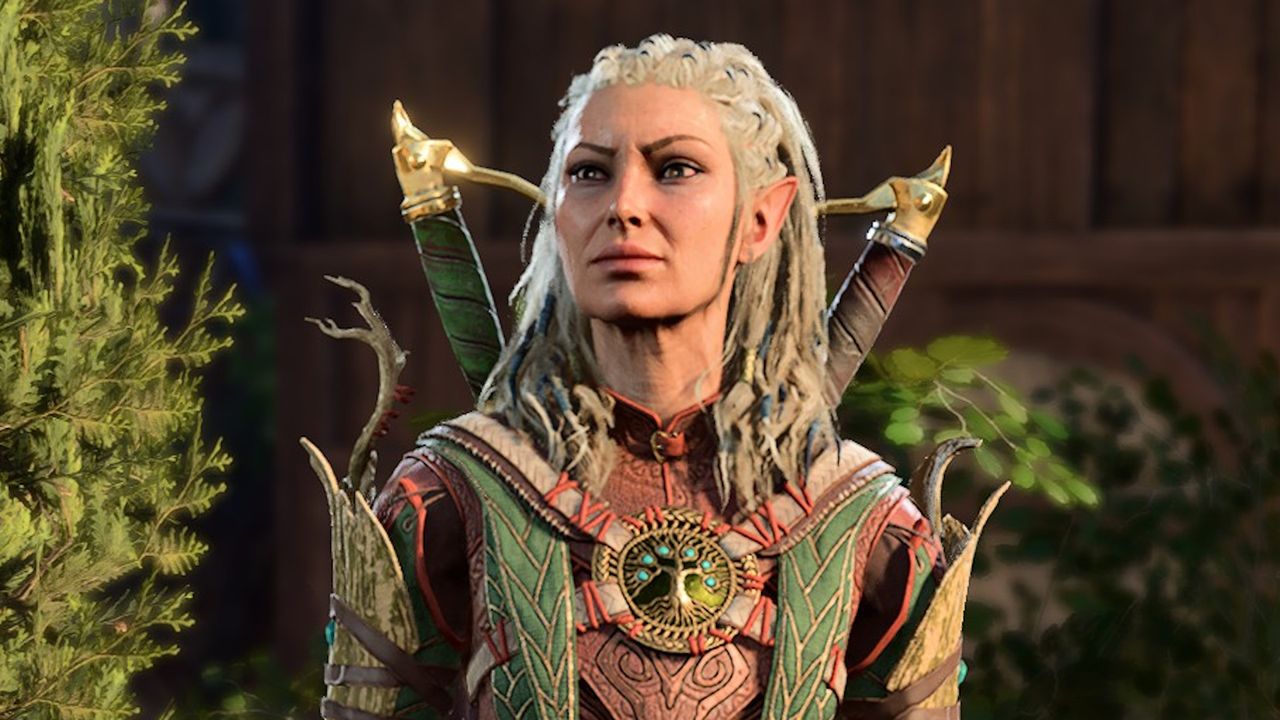Baldur's Gate 3 companions - Jaheira standing in the sunlight