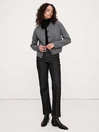 Banana Republic, Merino Cropped Cardigan Sweater