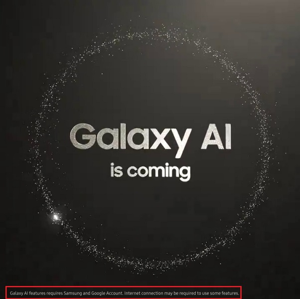 O Galaxy AI pedirá aos usuários que façam login em suas contas Samsung e Google para melhorar sua experiência.