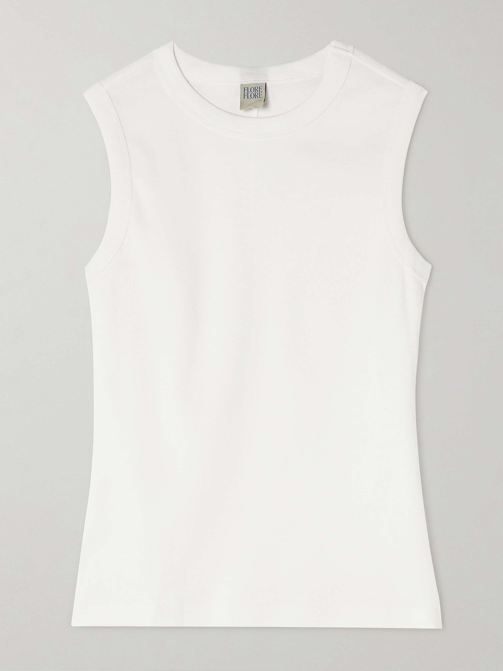 Esm&amp;eacute; Ribbed Organic Cotton-Jersey Tank