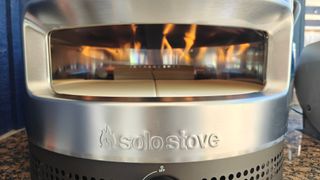 Close of Solo Stove flame