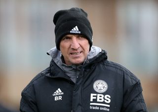 Leicester City manager Brendan Rodgers during a training session at the LCFC Training Ground, Leicester. Picture date: Wednesday April 6, 2022