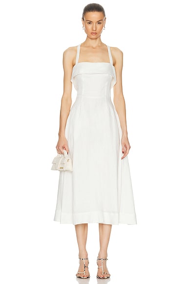 Carmelia Banded Corset Midi Dress