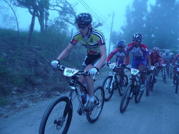 Ben Sonntag sets his pace on a climb.