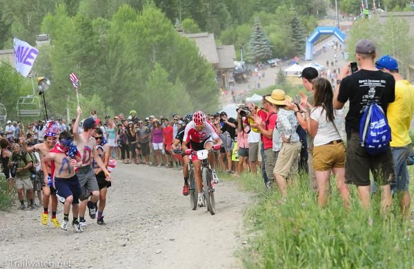 Todd Wells (Specialized) seemed to prefer leading up the climb
