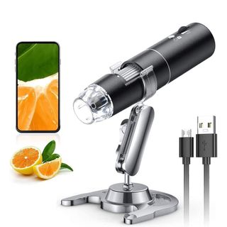 skybasic digital microscope on a white background