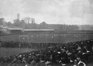 General view from an early FA Cup final in the late 1800s.