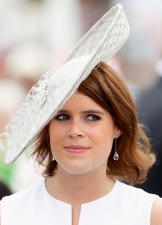 Princess Eugenie attends day three of the Qatar Goodwood Festival at Goodwood Racecourse on July 30, 2015 in Chichester, England