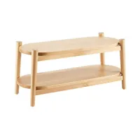 The Container Store Hagen 2-Tier Birch Shoe Shelf Natural The Container Store Hagen 2-Tier Birch Shoe Shelf Natural