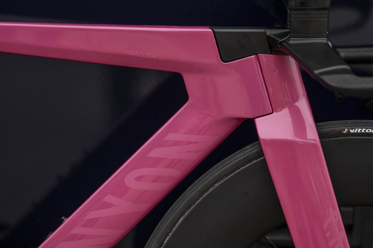 Van der Poel pink bike