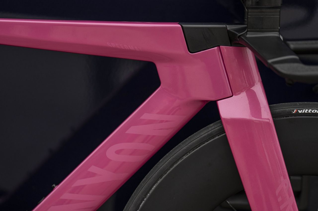 Van der Poel pink bike
