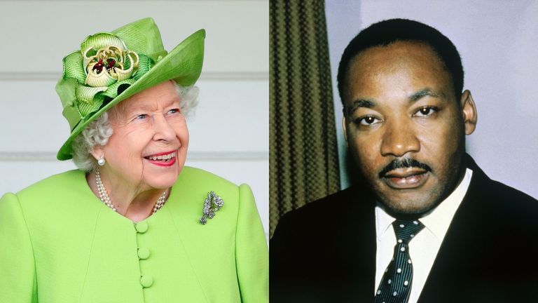 The Queen's 'thoughtful' tribute to Martin Luther King Jr on Martin Luther King Day