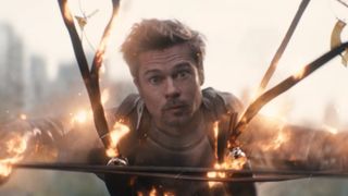 Brad Pitt gets electrocuted in Deadpool 2