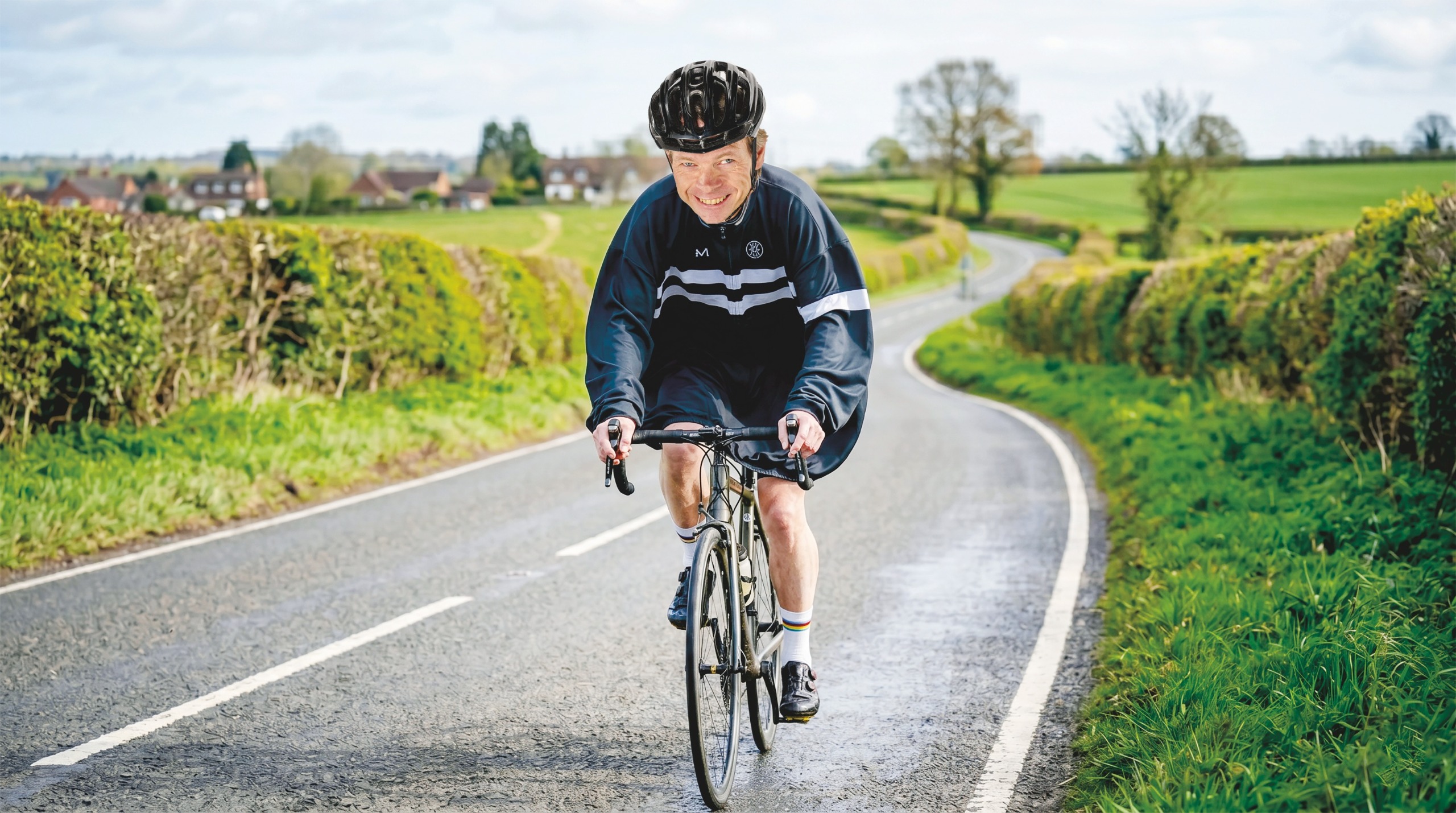 Dr Hutch in a big baggy jersey