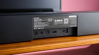 Reverse side of Ultimea Poseidon D50 soundbar