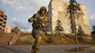 Wardogs soldier running 