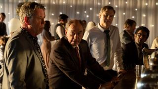 Sherwood stars Dean Simmons (SEAN GILDER), Gary Jackson (ALUN ARMSTRONG), Ian St.Clair (DAVID MORRISSEY), Andy Fisher (ADEEL AKHTAR) (L-R).