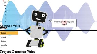Mozilla Common Voice homepage