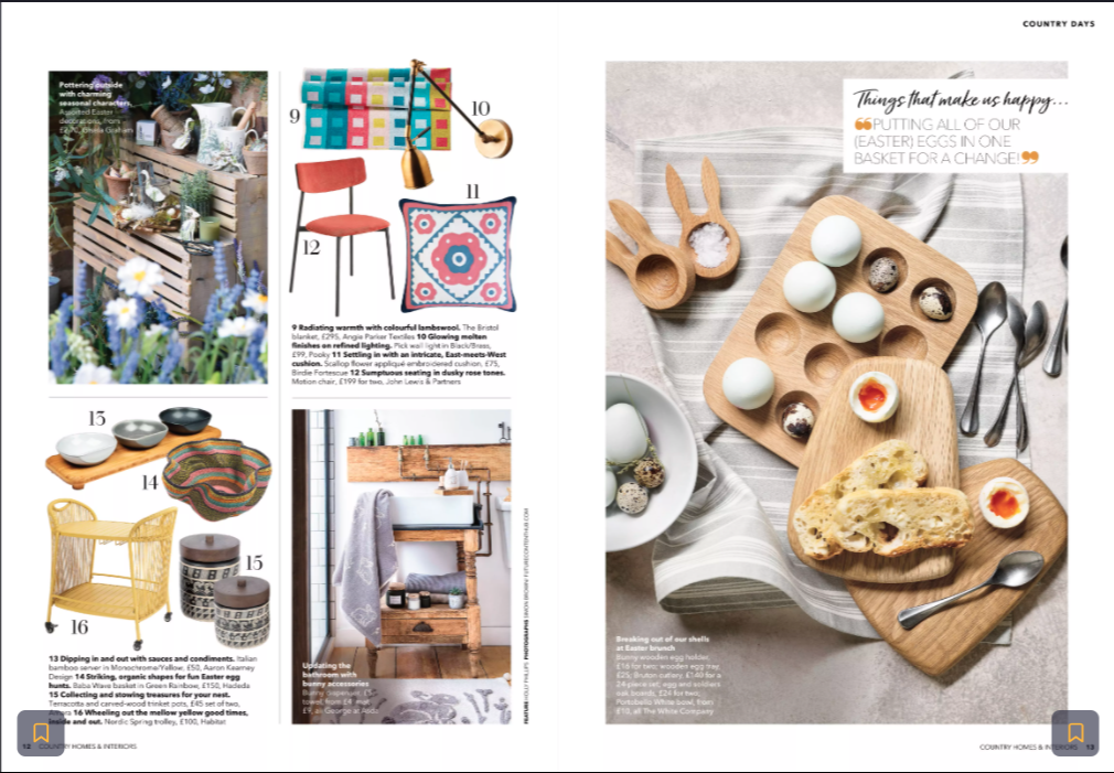 Country Homes &amp; Interiors April 2021 issue pages