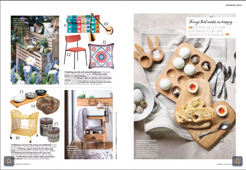 Country Homes & Interiors April 2021 issue pages