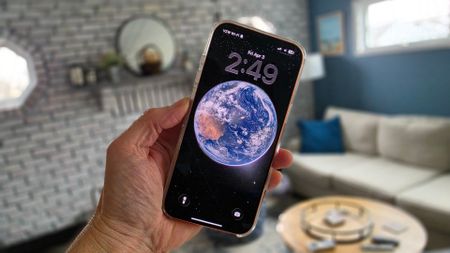 Artemis II mission Earth Photo Wallpaper in hand