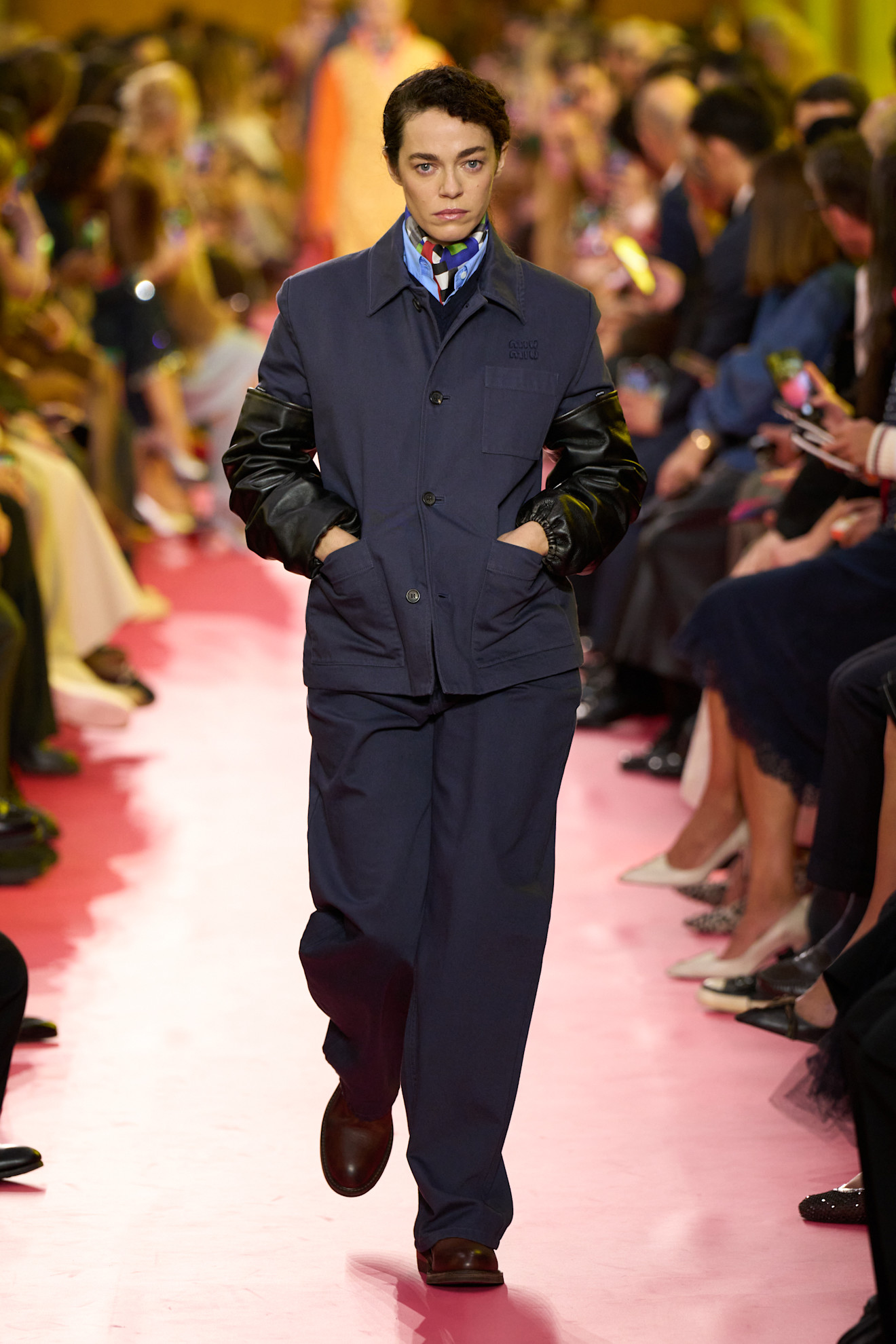 models on the Miu Miu Spring 2026 runway