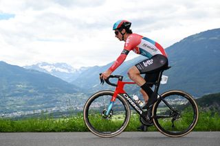 Cedric Beuliens of Belgium and Team Lotto Dstny sprints during the 87th Tour de Suisse 2024, Stage 8 a 15.7km individual time trial stage