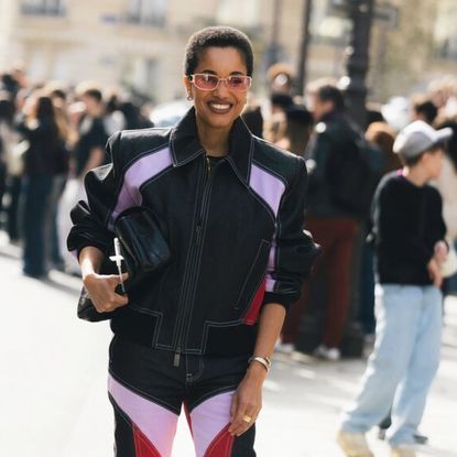a guest at paris fashion week making the best street style list