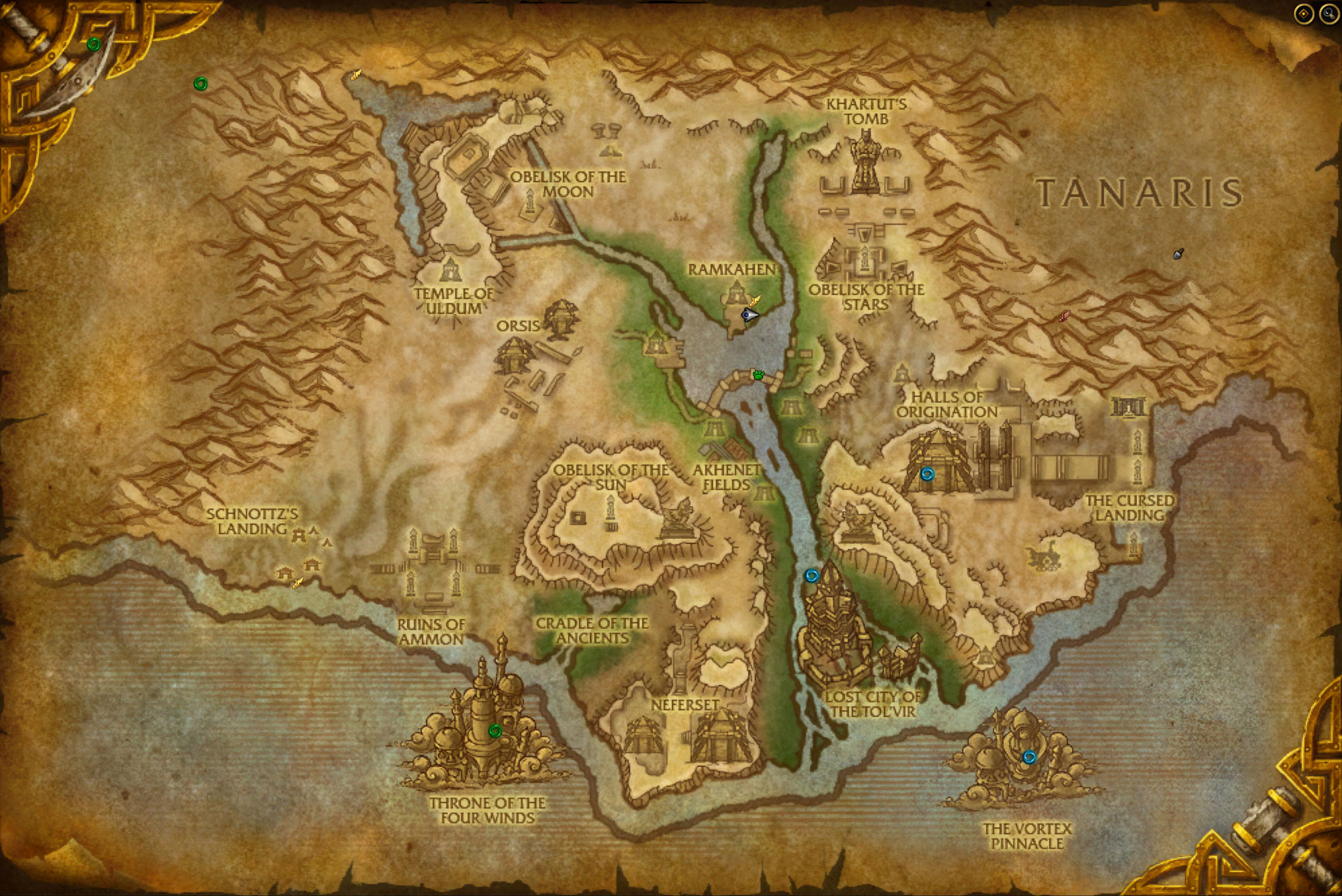 WoW Cataclysm map