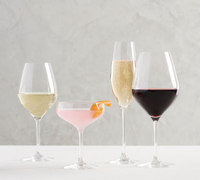 6-Pack Holmegaard Cabernet Coupe or Flute Glasses available on Pottery Barn for $96
